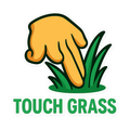 Touch Grass Emoji Klistermærke