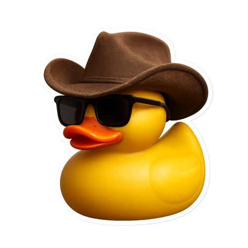 Hr.Badeand Emoji Klistermærke